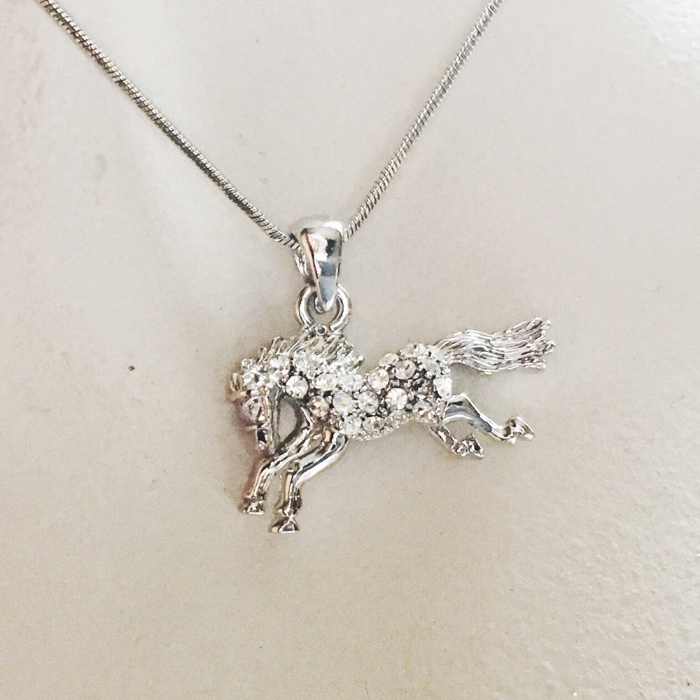 Horse Lovers Diamond Pendant Necklace - Picture 6 of 8